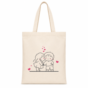 Couple Kiss Tote Bags