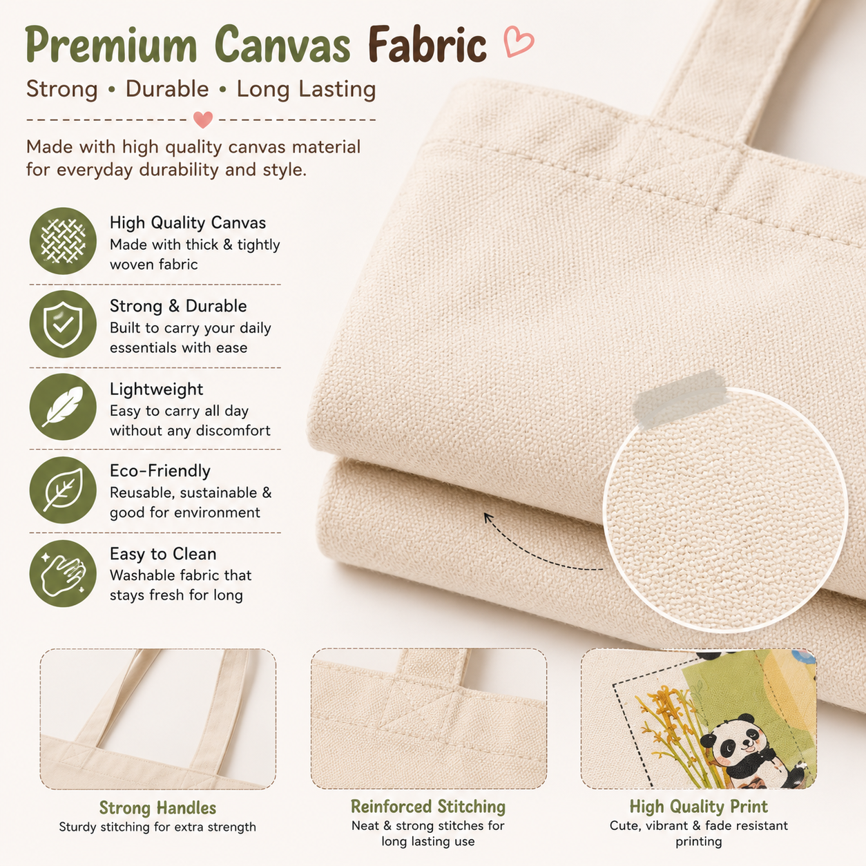 Colurfull Panda Tote Bags - Image 4