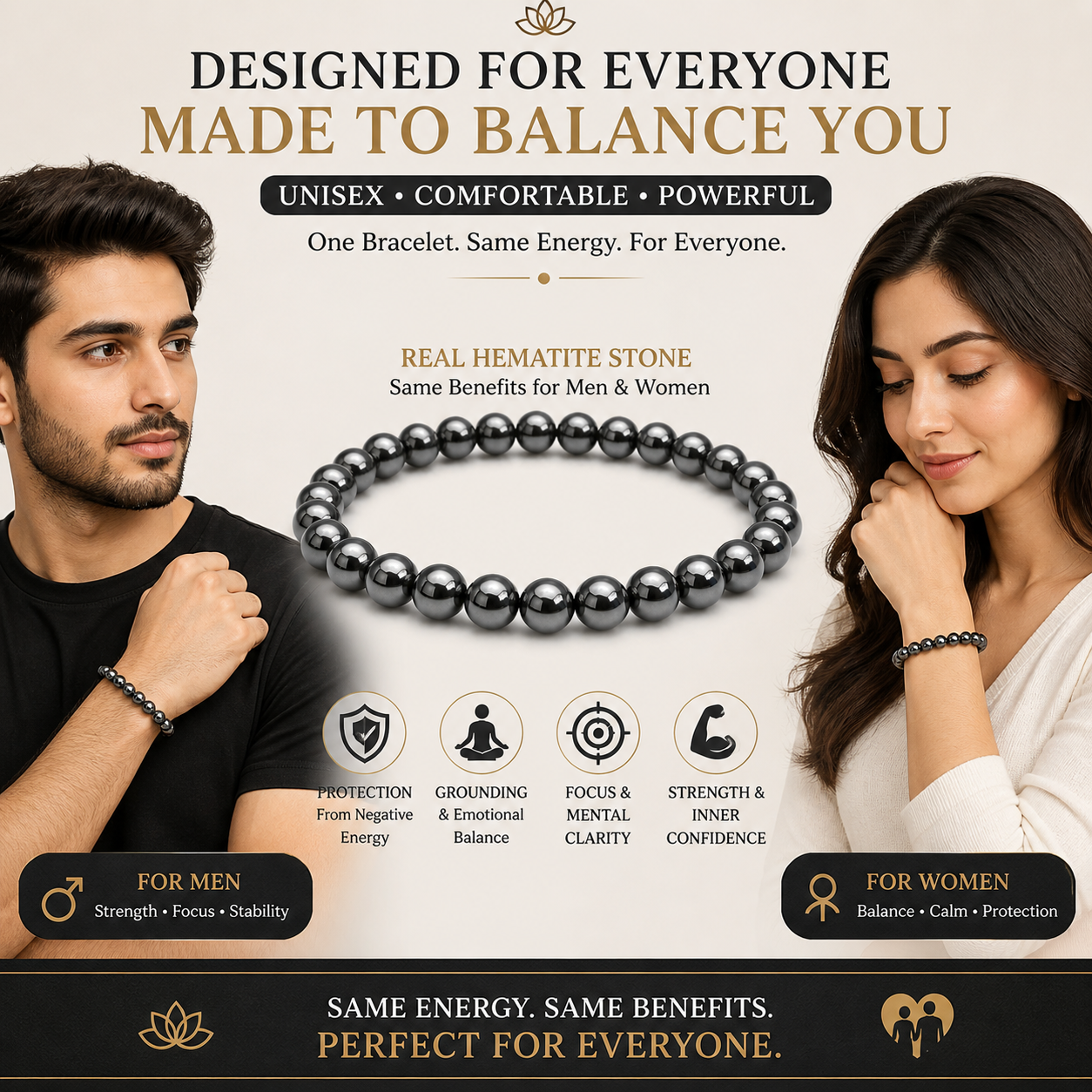 Black Hematite Bracelet - Image 2
