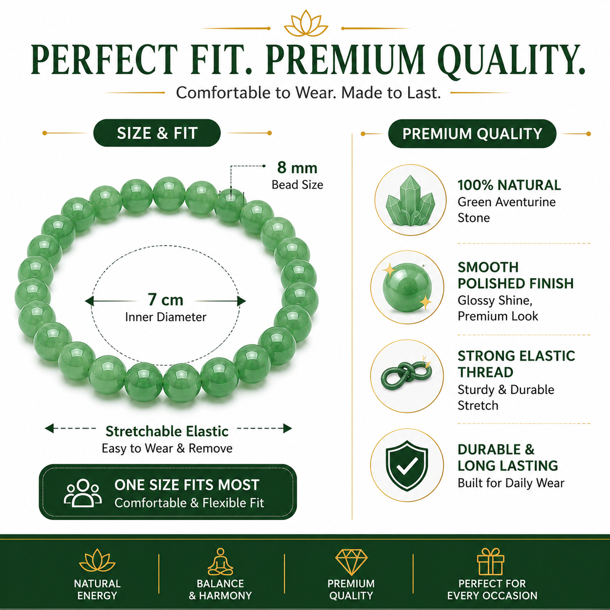 Green Aventurine Bracelet - Image 3